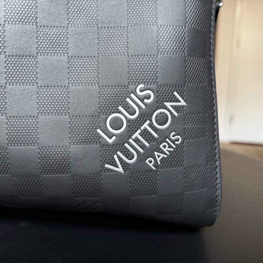 Louis Vuitton Keepall Bandoulière 50 Damier Graphite Leather & Canvas Split Duff - Picture 2 of 16